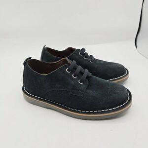 Florsheim Boys‎ Navigator Dress Casual Plain Toe Jr. Oxford 12 Navy Suede